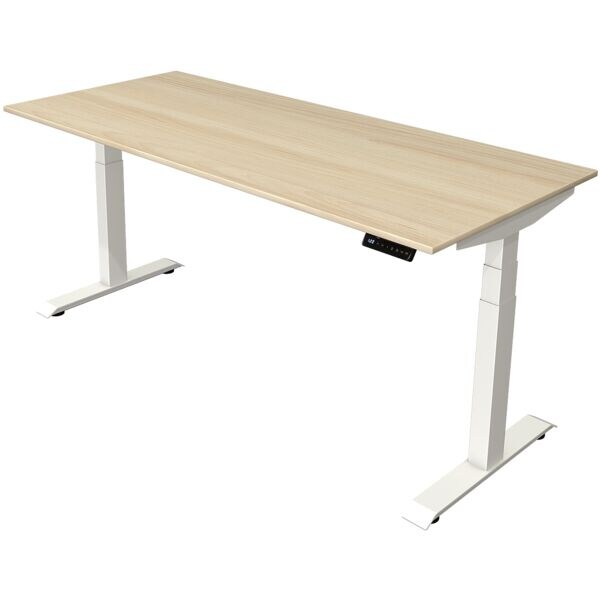 Kerkmann table assis-debout Move 4 180 cm, pitement en T blanc 