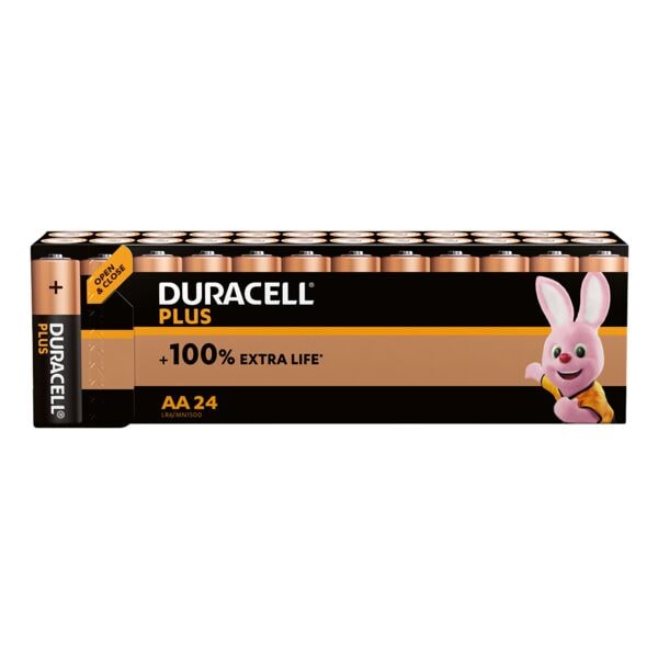 Duracell Paquet de 24 piles  Plus MN1500  Mignon / AA