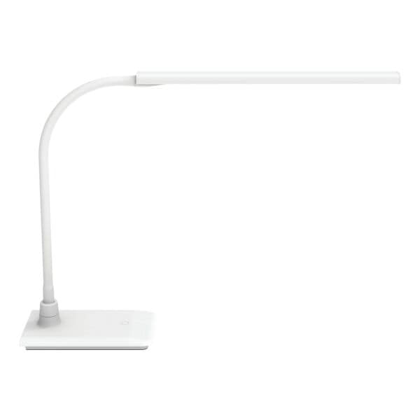 MAUL Lampe de bureau LED  MAULpirro  avec pied blanc