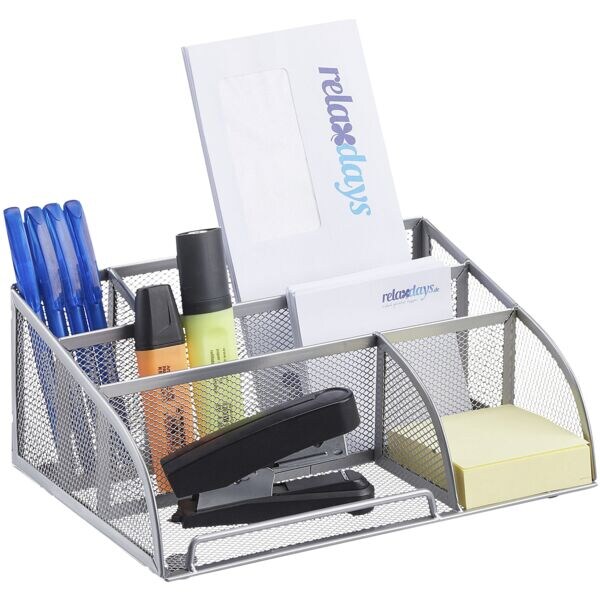 relaxdays Porte-stylos avec 5 étagères design mesh relaxdays Porte-stylos avec 5 étagères design mesh