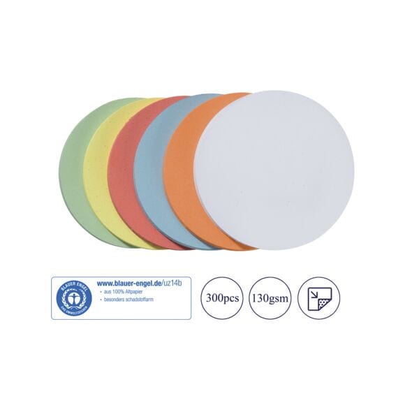 Franken Cartes de modération cercle Ø 19,5 cm, 300 pièces