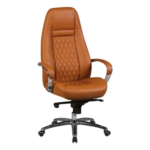 fauteuil de direction en cuir vritable Amstyle Austin avec accoudoirs