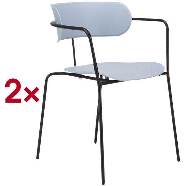 meet Paquet de 2 chaises visiteurs  Bistro 