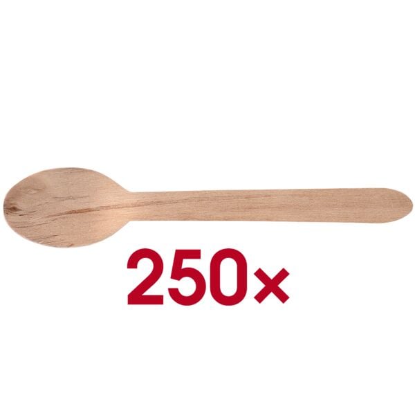 Conpax Lot de 250 fourchettes en bois