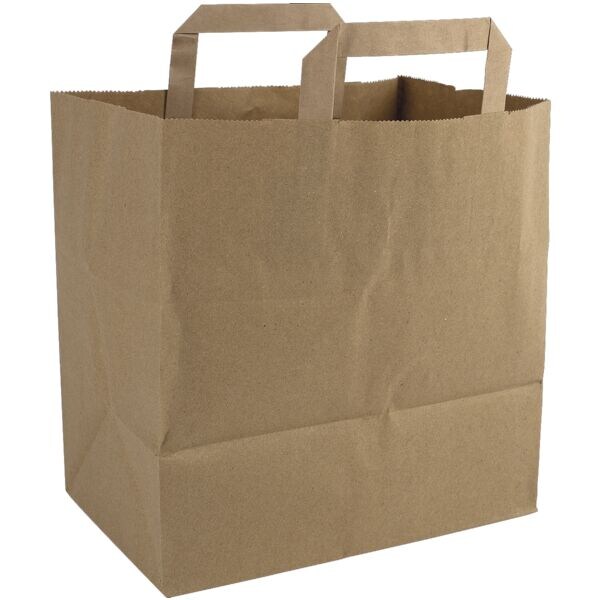 Lot de 250 sacs papier 32 x 18 x 26 cm brun