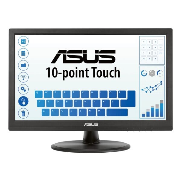 Asus VT168HR LED cran, 39,6 cm (15,6''), 16:9, Full HD, HDMI, VGA, USB 2.0 Hub