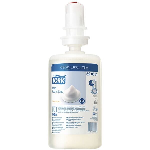 Tork Savon mousse « Premium Mild » 1,0 l Tork Savon mousse « Premium Mild » 1,0 l