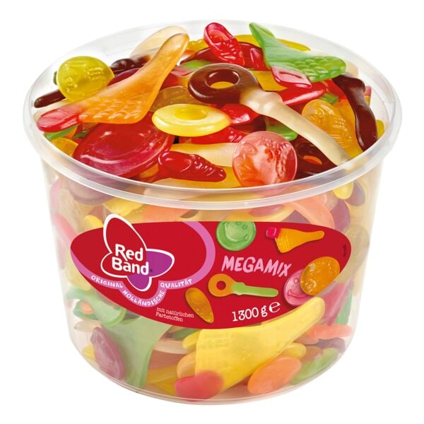 Red Band Bonbons glifis aux fruits  Mega Mix  1,3 kg
