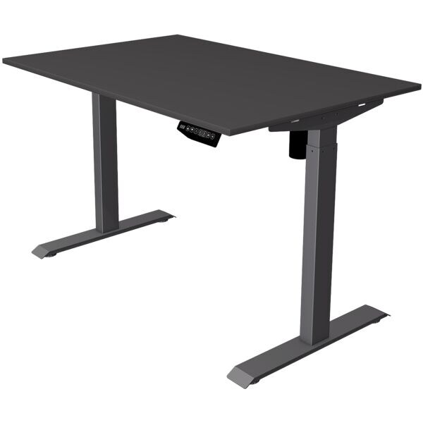 Kerkmann bureau rglable en hauteur (lectrique) Move 1 120 cm, pitement en T anthracite