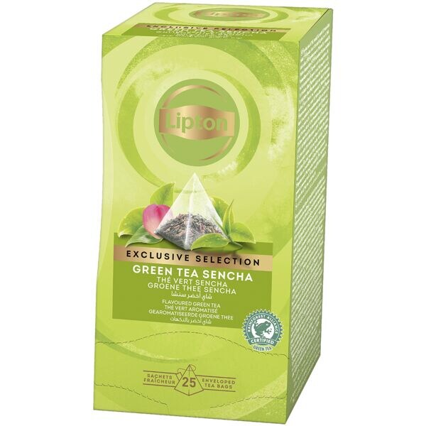 Lipton Th vert aromatis  Green Tea Sencha  25 portions de tasse