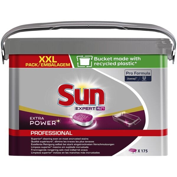 Sun Lot de 175 tablettes pour lave-vaisselle  Pro Formula All-in-1 Expert Extra Power 