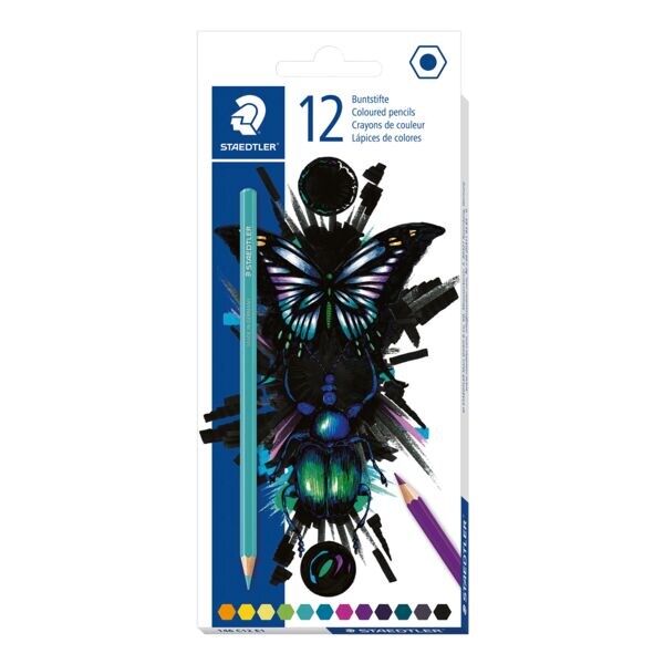 STAEDTLER Paquet de 12 crayons de couleur  146 C Edition cool & cute 