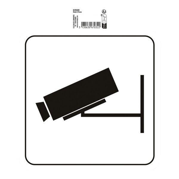 EXACOMPTA Panneau signalétique « Vidéosurveillance » 20 cm EXACOMPTA Panneau signalétique « Vidéosurveillance » 20 cm