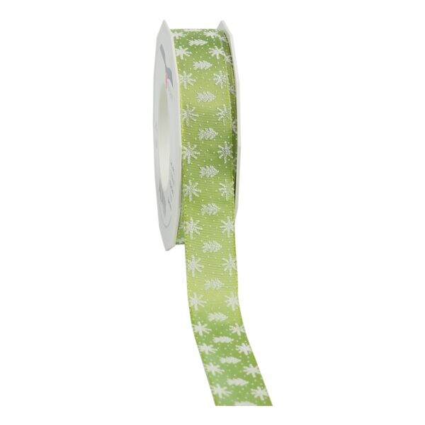 PRSENT Ruban de soie avec lisire en fil mtallique  London  25 mm x 20 m