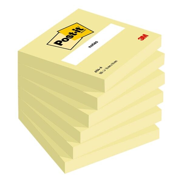 Post-it Notes bloc de notes repositionnables Notes 7,6 x 7,6 cm, 600 feuilles au total