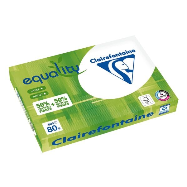 PapierimprimantemultifonctionA4ClairefontaineEquality-500feuillesautotal,80g/m²