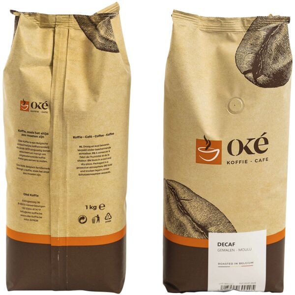 Ok Koffie Deca caf moulu dcafin 1000 g