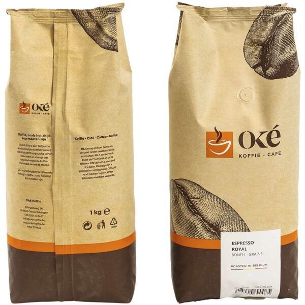 Oké Koffie Espresso Royal Café en grains 1000 g Oké Koffie Espresso Royal Café en grains 1000 g