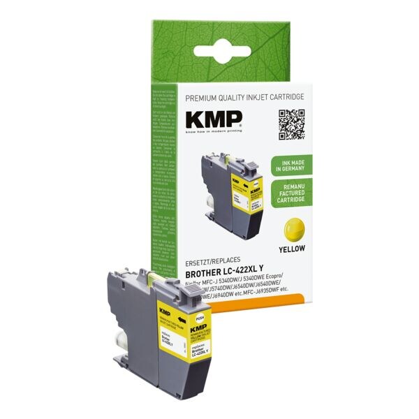 KMP Cartouche d'encre  LC422XL Y 