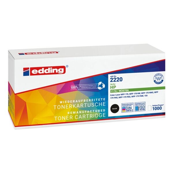 edding Toner �quivalent HP � Edding HP 117A � W2070A noir