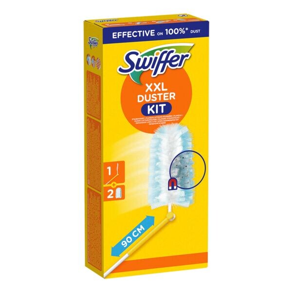 Swiffer Lot XXL d'aimants à poussière 1 manche + 2 chiffons de rechange Swiffer Lot XXL d'aimants à poussière 1 manche + 2 chiffons de rechange