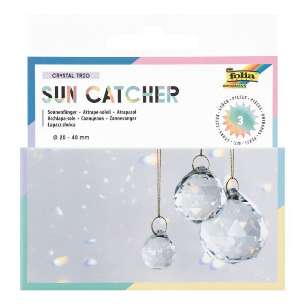 folia Lot de 3 capteurs solaires  CRYSTAL TRIO 