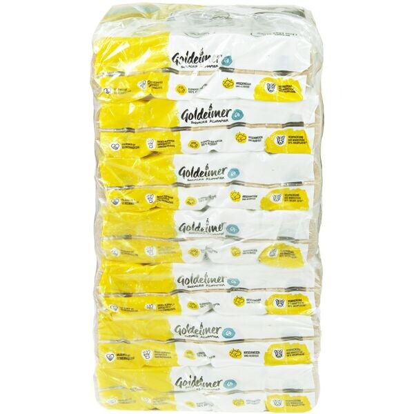 Goldeimer papier toilette recycl 3 paisseurs, nature - 56 rouleaux (7 paquets de 8 rouleaux)