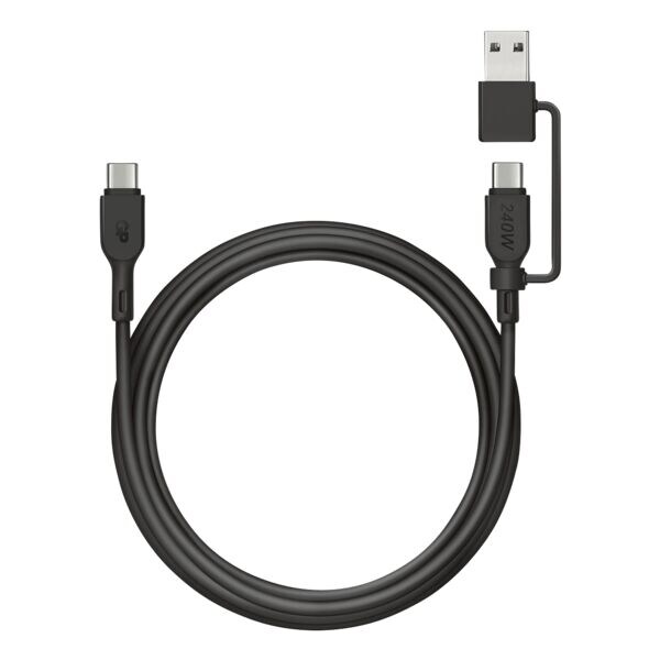 GP Batteries Câble adaptateur 2-en-1 USB-C vers USB-A/C
