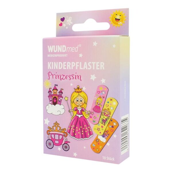 WUNDmed Paquet de 10 pansements pour enfants  Princesse 