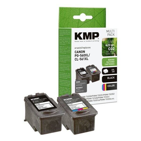 KMP Cartouche d'encre de rechange Canon « PGI-550 PGBK XL / CLI-551 XL BK/C/M/Y » KMP Cartouche d'encre de rechange Canon « PGI-550 PGBK XL / CLI-551 XL BK/C/M/Y »