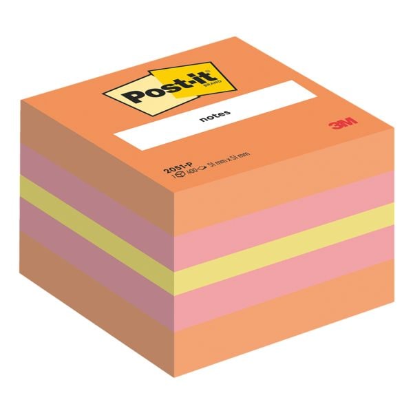 Post-it Notes Bloc cube de notes repositionnables « Notes 2051P Mini » Post-it Notes Bloc cube de notes repositionnables « Notes 2051P Mini »
