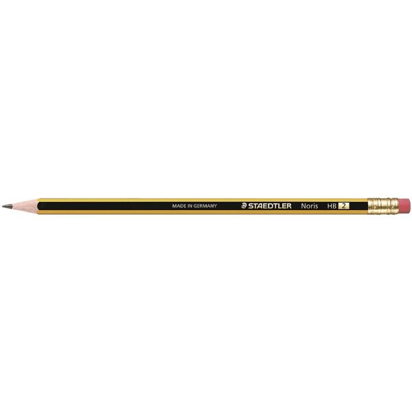 Crayon  papier en bois STAEDTLER Noris 122, HB, avec gomme