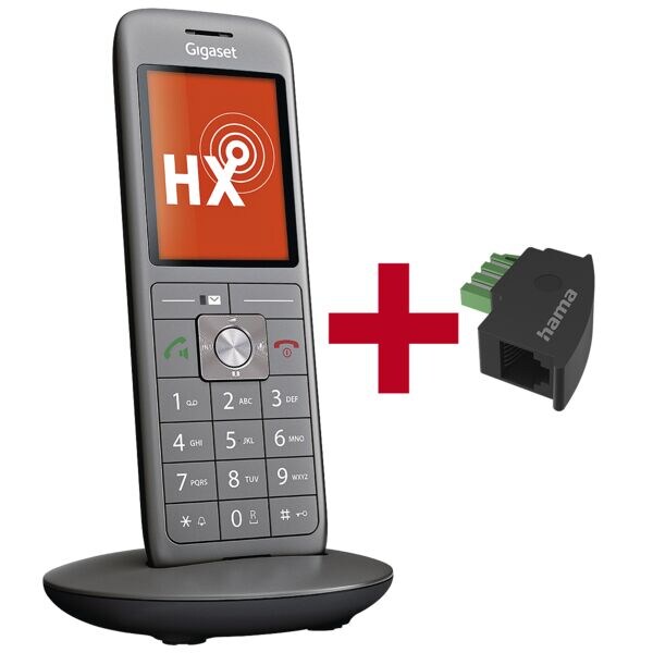 Gigaset Tlphone sans fil  CL660HX  avec adaptateur tlphonique TAE-U