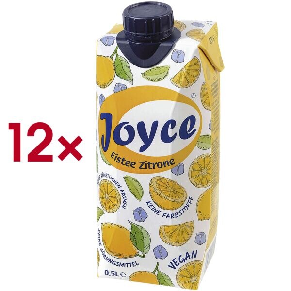 Joyce 12 x th� glac� � citron � 0,5 l