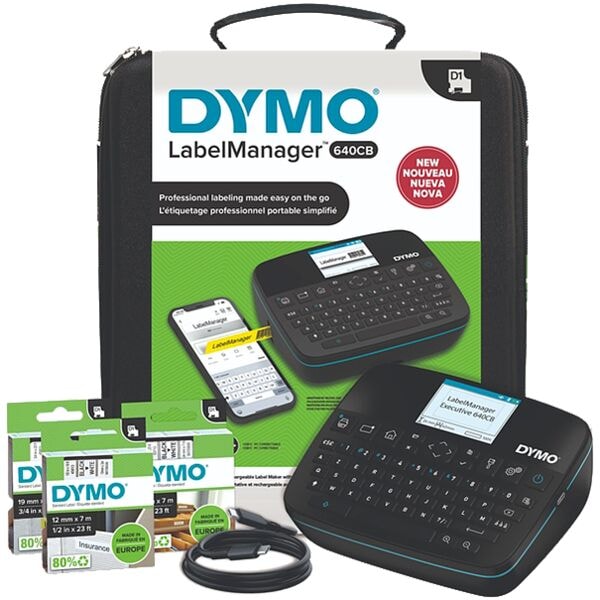 Dymo lot de valises Executive 640CB AZERTY titreuse