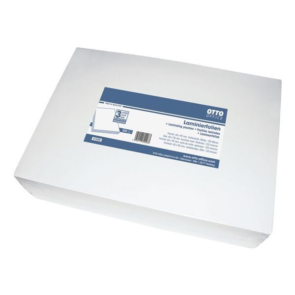 OTTO Office 300 pièce(s) Pochettes de plastification format spécial 125 µ OTTO Office 300 pièce(s) Pochettes de plastification format spécial 125 µ