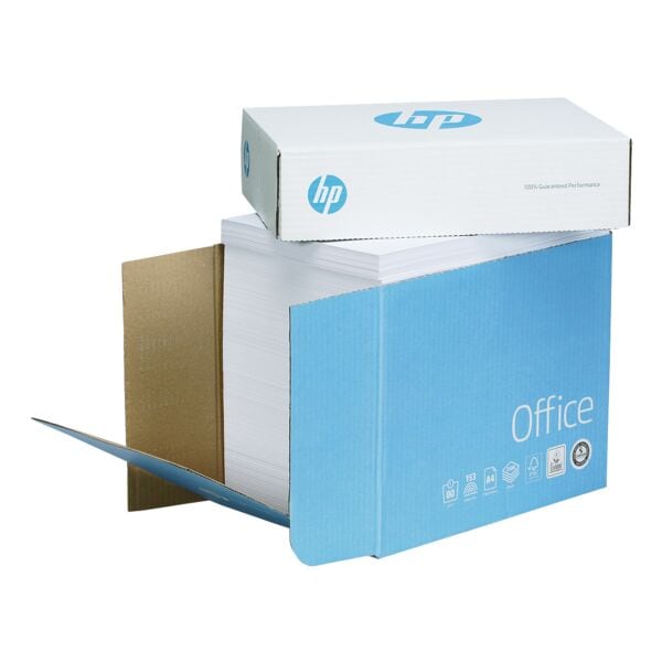 Boîte-maxi de papier multifonction A4 HP Office - 2500 feuilles au total, 80g/m² Boîte-maxi de papier multifonction A4 HP Office - 2500 feuilles au total, 80g/m²