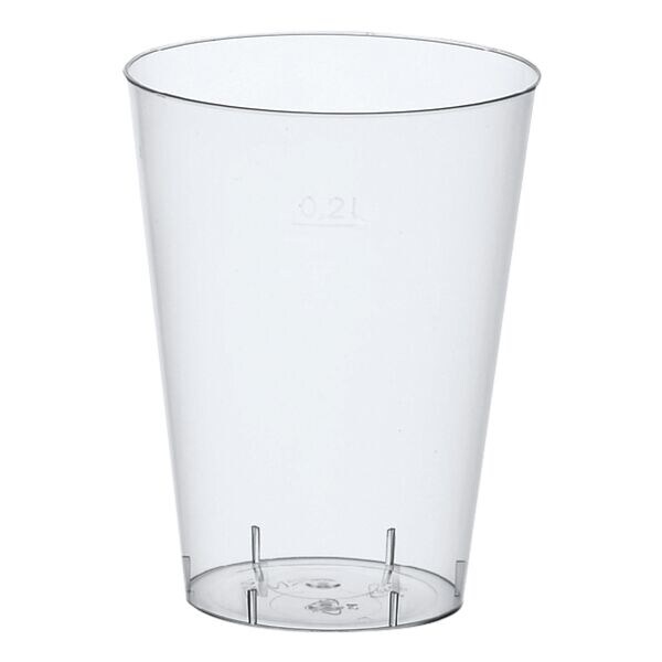 Papstar Gobelets jetables 0,2L transparent limpide Papstar Gobelets jetables 0,2L transparent limpide