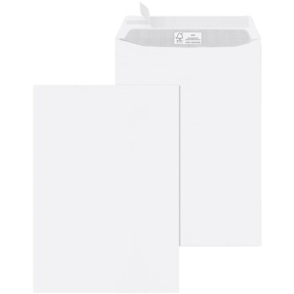 enveloppes Mailmedia, B4 100 g/m sans fentre, fermeture  bande adhsive - 250 pice(s)