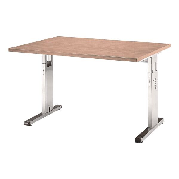 HAMMERBACHER bureau OS12 O-Line 120 cm, pitement en L blanc aluminium