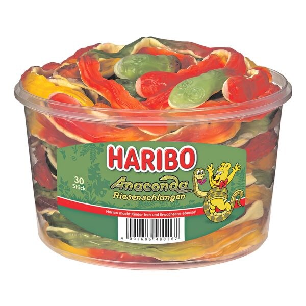 Haribo Bonbons glifis aux fruits  Riesenschlangen 