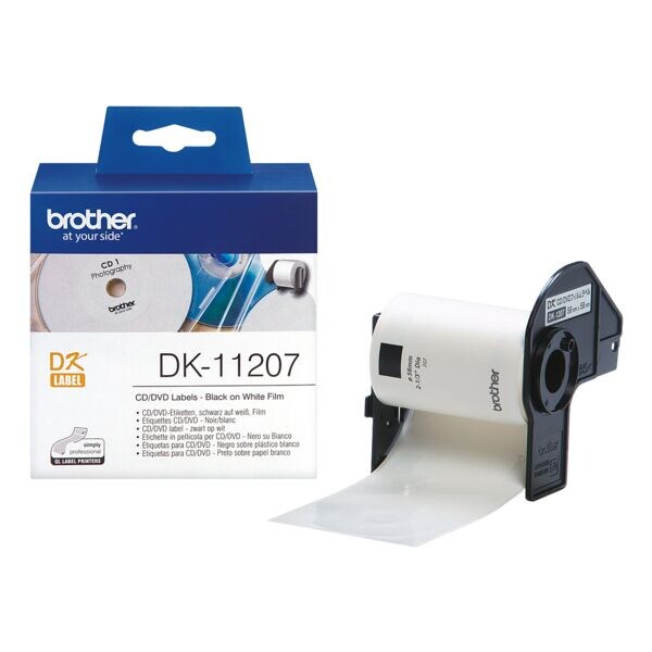 Brother Étiquettes CD/DVD « DK-11207 » Brother Étiquettes CD/DVD « DK-11207 »