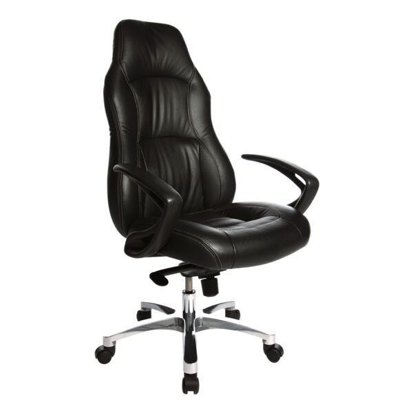 Fauteuil de direction en cuir Topstar RS1 avec accoudoirs