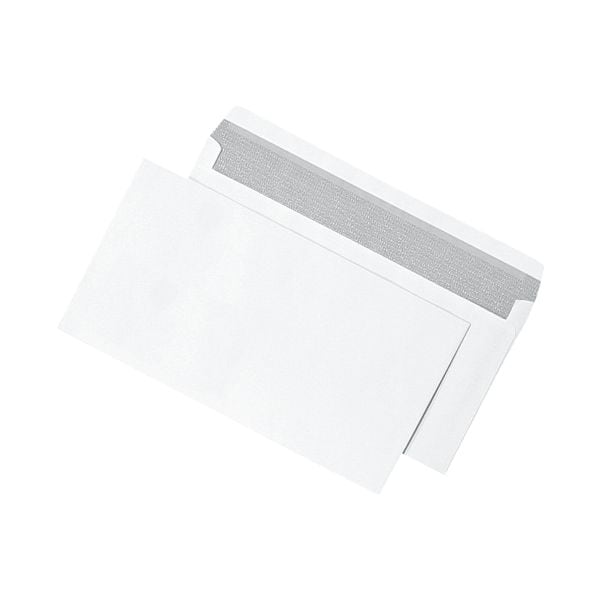 enveloppes Mailmedia, 12,5 x 23,5 cm 80 g/m sans fentre, fermeture  bande adhsive - 1000 pice(s)
