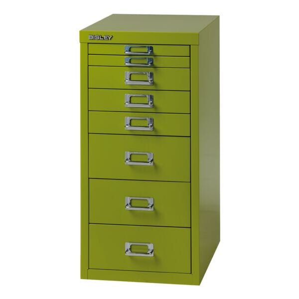 Bisley armoire  tiroirs A4, 1 range, 8 tiroirs