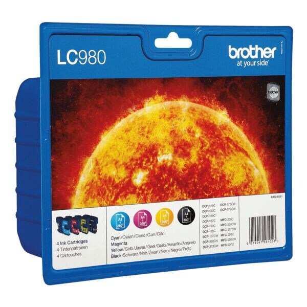 Brother Lot de cartouches jet d'encre LC-980VALBPD 