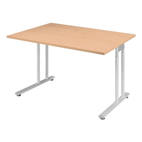 Gerambel bureau Lisbonne 120 cm, pitement en L couleur aluminium