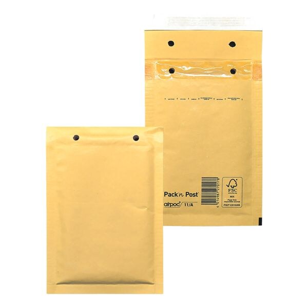 Mailmedia 200 pice(s) pochettes d'expdition -  bulles Airpoc, 12,2x17,5 cm, en grand paquet