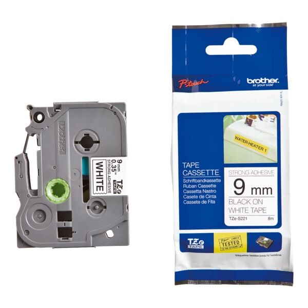 Brother Ruban pour titreuse TZe « TZe-S621 » - 9 mm x 8 m Brother Ruban pour titreuse TZe « TZe-S621 » - 9 mm x 8 m