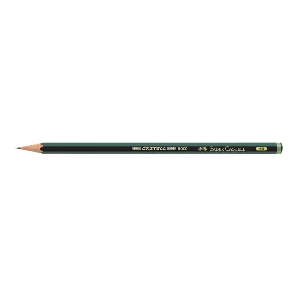 Crayon  papier Faber-Castell 9000, HB, sans gomme